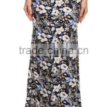 MGOO Custom OEM Women Tie Dye Maxi Skirt Knitted Wrap Around Skirts Vivid Print Ladies Long Skirts photo-6