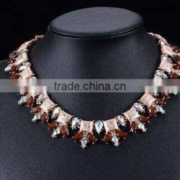 special design latest women rhinstone necklaces