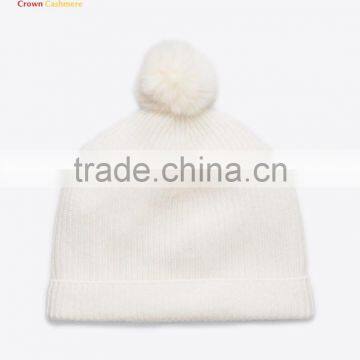 Mongolian Fur Pom Hat,Fur Ball Beanie Hat photo-4