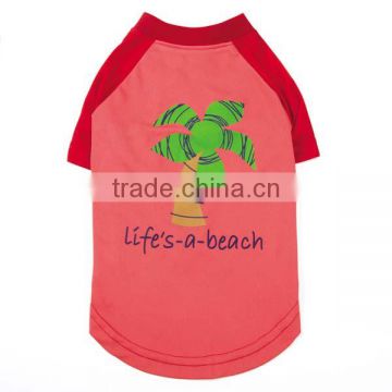 raglan t shirt clothes dog clothes with printing