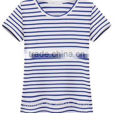100% Microfiber Polyester Custom Stripe T-shirt photo-2