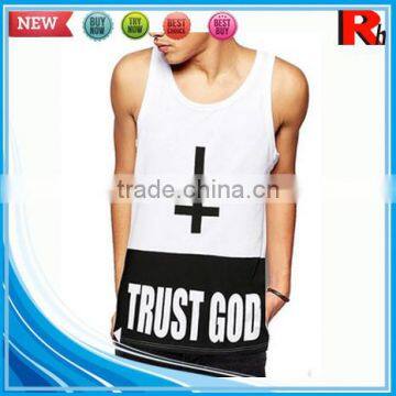 China Cheap Sports Bodybuilding Screen Printed Wholesale Tanktop Gym Men photo-2