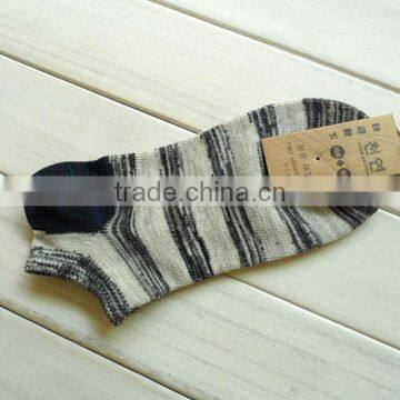 Show Socks Men Male Cotton Boat Happy Socks Non-Slip Invisible Stripes Geometric Socks No Show Slippers Meias photo-4