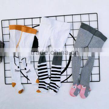 S33263W Newborn Soft Cotton Baby Girl Tights Infant Carton Patterns Pantyhose photo-2
