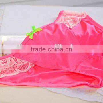 3/4 Cup Nylon & Lace Bra and Panties Set,two Hook-and-eye,back Closure photo-3