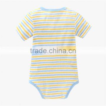 2017 Summer New Born Baby Rompers Stripe Animals Pattern Kids Infants One-piece Jumpsuit photo-2