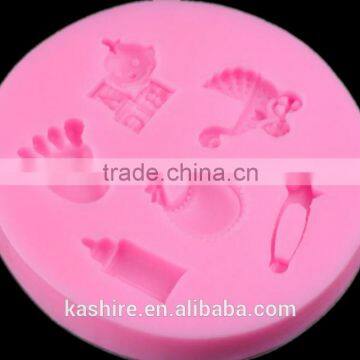 Wholesale Safety Baby-car Silicone Chocolate Mould,soap Mold,diy Cake Mould photo-2