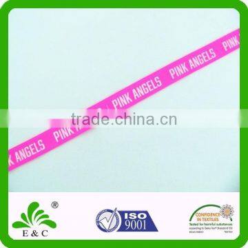 Custom pink color screen printing with logo design Bracelet Hair Band