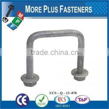 Made In Taiwan Gibraltar Black Phosphate Zinc Plated Square Bend U Bolt photo-3