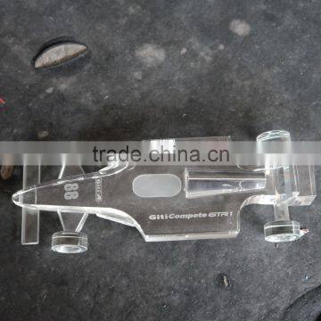Noble Customized Made Crystal Glass Car Model For Souvenir Gift