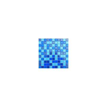 Swimming Pool Spa Glass Mosaic Tile Blue Blend photo-2