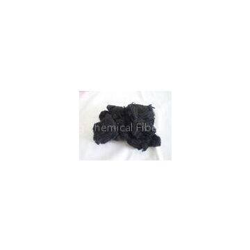 Black Virgin Polyester Staple Fiber 1.2D * 38mm For Filling