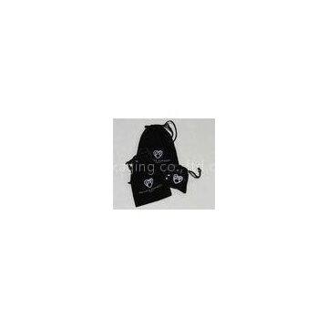 Colorful Personalized Luxury Jewelry Cotton Drawstring Pouch / Shopping Bags For Packaging