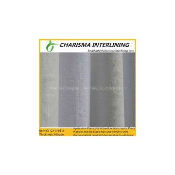 High quality resin fusible interlining & lining fabric CX111S-2