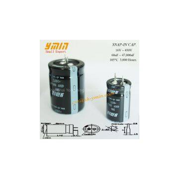 Snap-in Electrolytic Capacitor for Wind Turbine Iverters & Solar PV Power Inverters