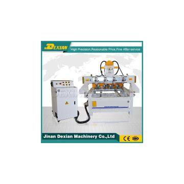 DX0809 3d wood carving cnc router with rotary , cnc router engraving machine multi rotary