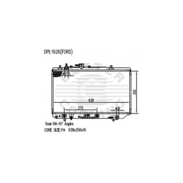 Auto Radiator For Ford Aspire