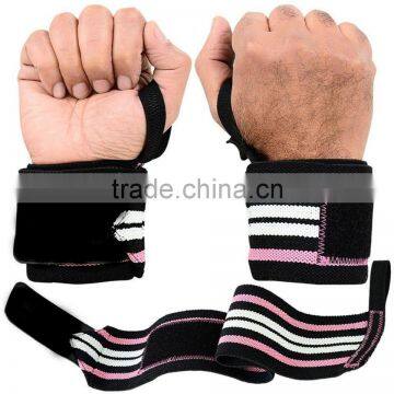 Crossfit Wrist Wraps / Custom Weight Lifting Wrist Wraps (1pair) 12''18'' in Black, GREY,White photo-4