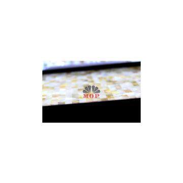 Brick Mother of Pearl Decoration Slab Fireplace photo-3