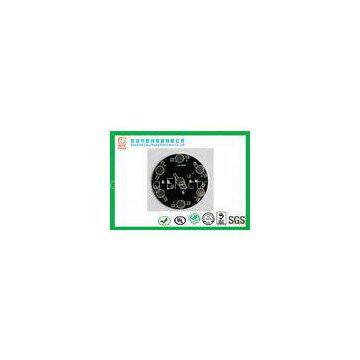 Round LED Board 1.2mm Aluminium pcb black  solder mask white  legend