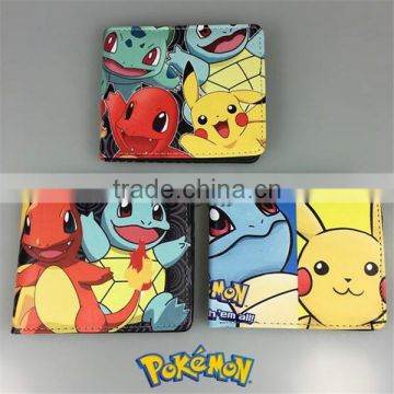 Hot Game Pokemon Go Wallet High Quality Pokemon Pikachu Money bag Pocket monster purse Cartoon Fold Wallet