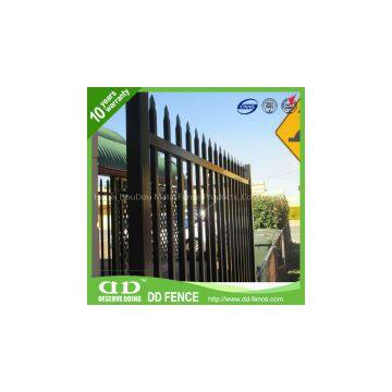 2 Rail Flush Top Flush Bottom Iron Fence