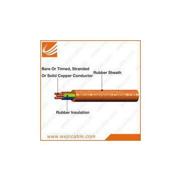 60245 IEC 57 (YZW) 300/500V Ordinary Duty Polychloroprene Or Other Equivalent Synthetic Elastomer Sheathed Cable