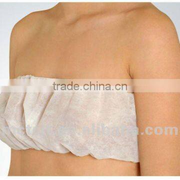 Disposable Nonwoven spa sauna bra with elastic/ties