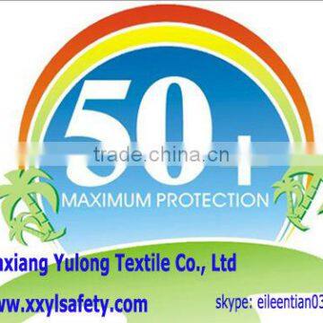 factory wholesale upf +50 100% cotton sun protective fabric for safety clothing