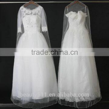 Long Luxuriant Wedding Dress Cover Garment Bag Wholesale WB03 photo-4