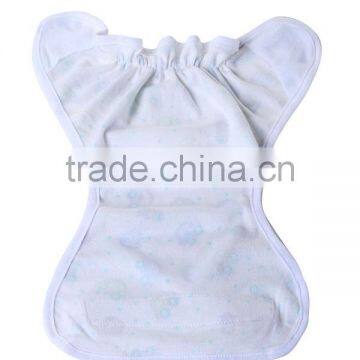 Cute Animal Pattern Printed 100% Cotton Reusable Sleepy Baby Cloth Diaper photo-5