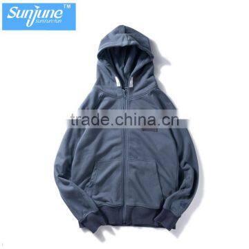 Wholesale Zip up Neck Button Hoodie Manufacturer photo-4