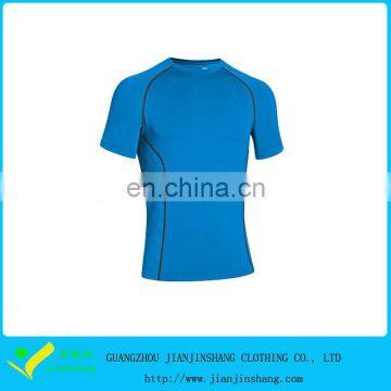 Manufacturing High Quality Polyester Cool Pass Sports T Shirts With Piping