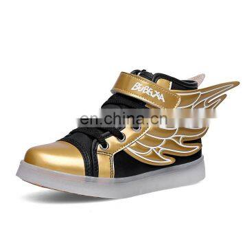 Wholesale Hot Led Light up Kids Shoes Children Kids Led Shoes USB Rechargeable LED Luminous Light Shoes Sneakers for Kids photo-5