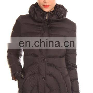 Professional Unique Design Women Down Jacket With Hood photo-2