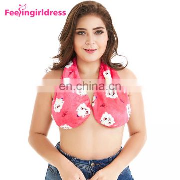 Low Price Soft Towel Bra Plus Size Breast Feeding Backless Bra