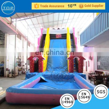 TOP INFLATABLES Multifunctional commercial inflatable pool plastic water slide