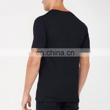 Running Organic Oversize Long Black Couple Raglan Sport Bamboo Rounded Hem Dri Fit Cotton Cheap Blank Custom Men t Shirt photo-3