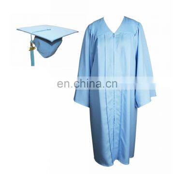 Sky Blue Graduation Cap and Gown Set