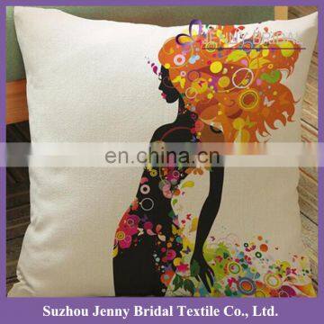 SQP026E wholesale hand embroidered plain linen anime body pillow covers