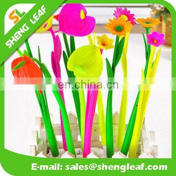 hot-sale different decoration rubber ballpoint pen