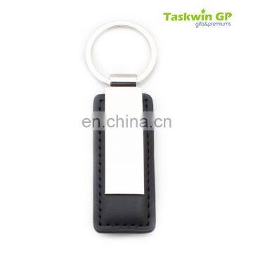 Simple Design Hot Wholesale Promotional Use Cheap PU Leather Keychain photo-4