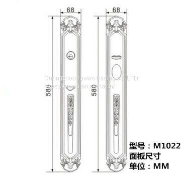 Villa Door Lock Double Pull European-style Lock Anti-theft Lock Office Lock Copper Door Mechanical Lock Wooden Door or m photo-5