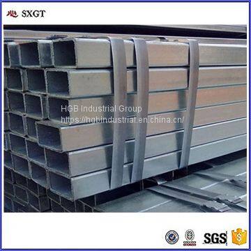 top quality building galvanized rectangular GB Q235 steel tube