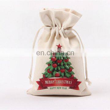 Personalized Cotton Santa Sack Drawstring Christmas Bags for Christmas Presents