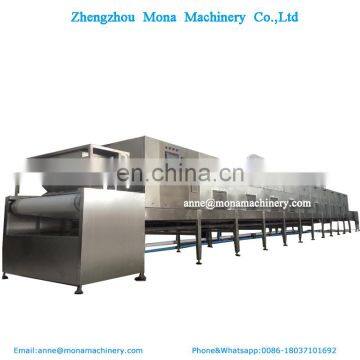 Stainless steel microwave tenebrio molitor dryer mealworm tunnel microworm drying machine