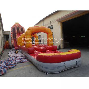 5006315- Commercial Amusement Park Giant Inflatable Volcano Water Slip Slide With Pool photo-2