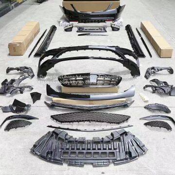 Km body kit for MB S-class W222 upgrade S63 AMG bumper auto parts front bumper rear bumper side skirts and exhaust tips