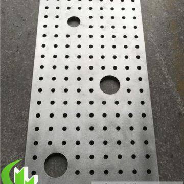 External aluminum wall cladding aluminum facade panels powder coated perforated metal sheet