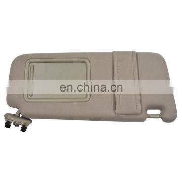 Sun Visor RIGHT Passenger Tan Beige for 2007-2011 Toyota Camry Without vanity light